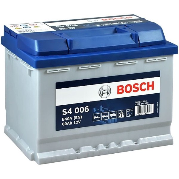 Фото - Автомобильный аккумулятор Bosch S4 12В 60А 540А L+ (0092S40060)